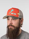 Бейсболка COASTAL арт. HFT Duck Dive (оранжевый / оливковый)